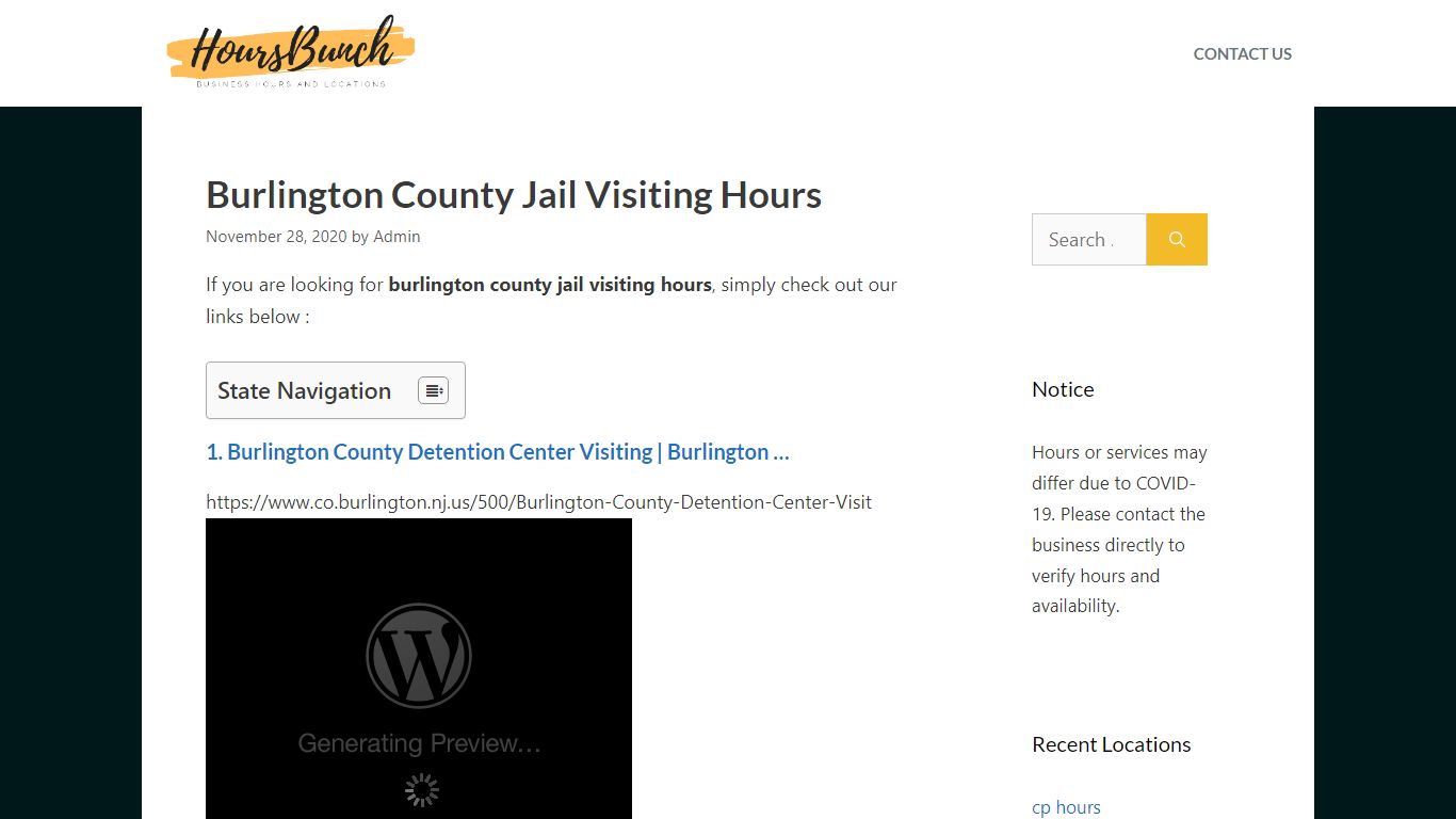 Burlington County Jail Visiting - Burlington County Detention Center ...